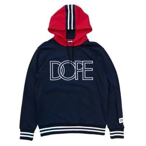 Dope Sideline Hoodie Navy/Red